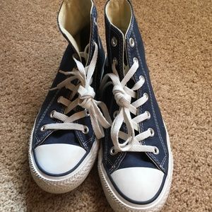 Like-New Navy Converse